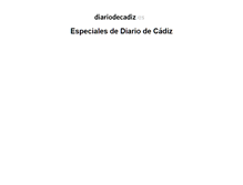 Tablet Screenshot of especiales.diariodecadiz.es